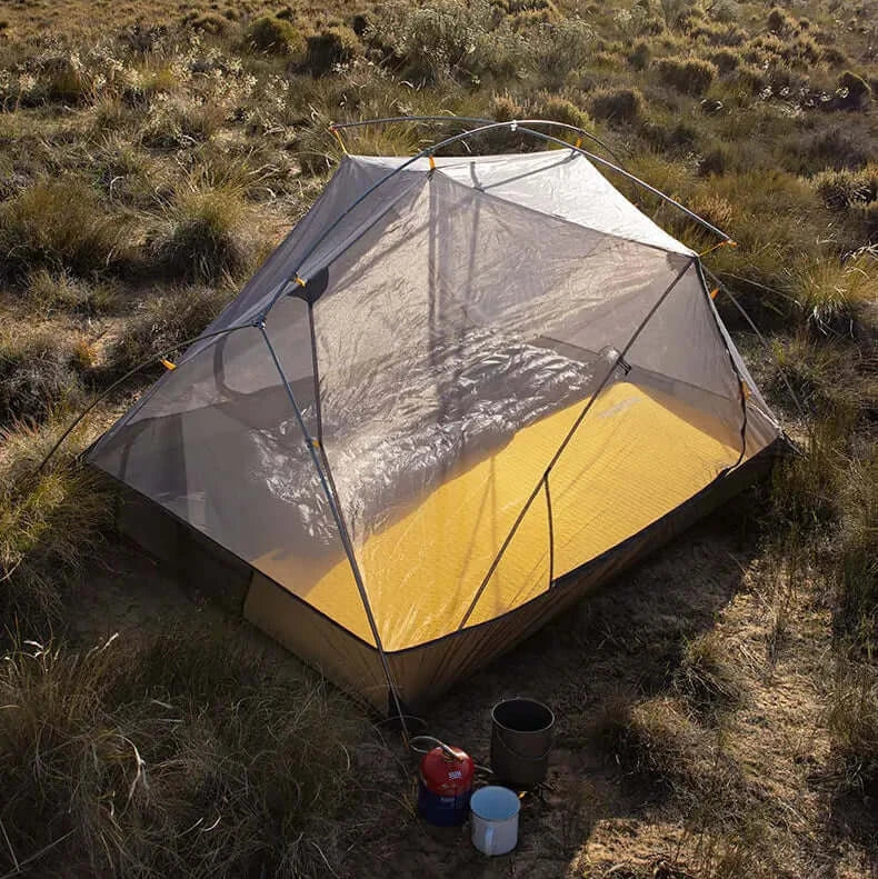 Tente Randonnée Ultralégère 2P/1P, Étanchéité Renforcée & Structure Alpine TRAILNEST Mongar UL 2 - Esprit Rando