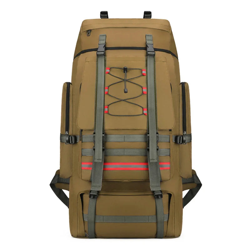 Sac De Randonnée Grande Capacité 130L – Nylon Imperméable, Système MOLLE & Portage Renforcé - TrekMaster 130 - Esprit Rando