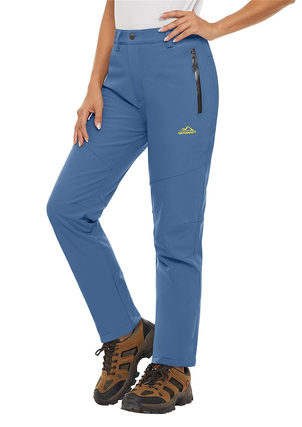 Pantalon Randonnée Femme Softshell Chaud, Déperlant & Multi-Poches - Storm Pants - Esprit Rando