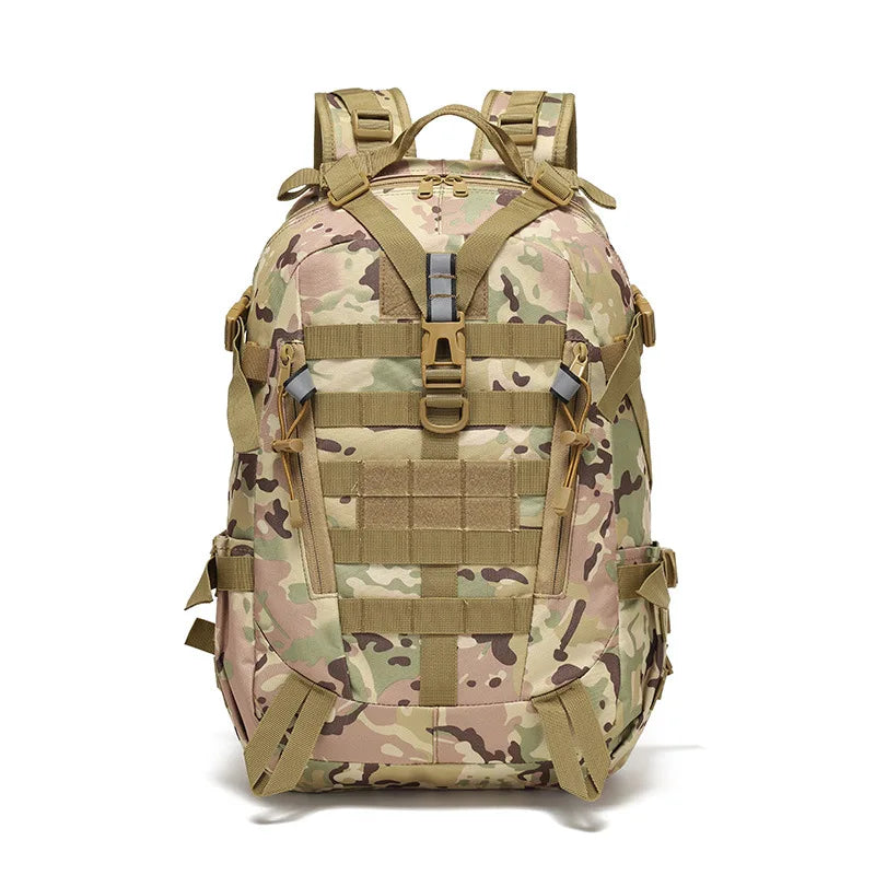 Sac de Randonnée 40L Déperlant - avec Attaches MOLLE & Bande Réfléchissante - TrailGuard 40 - Esprit Rando