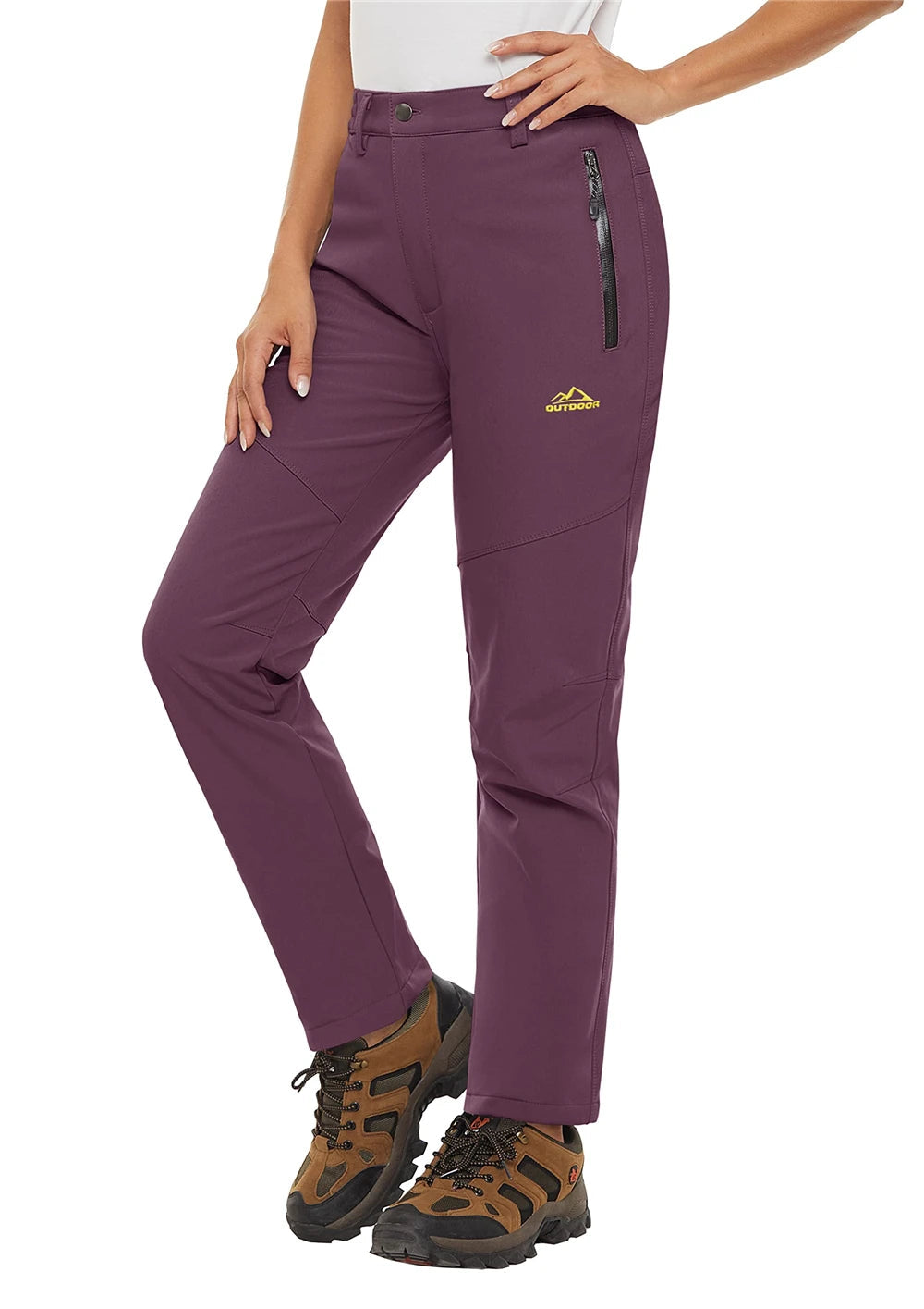 Pantalon Randonnée Femme Softshell Chaud, Déperlant & Multi-Poches - Storm Pants - Esprit Rando
