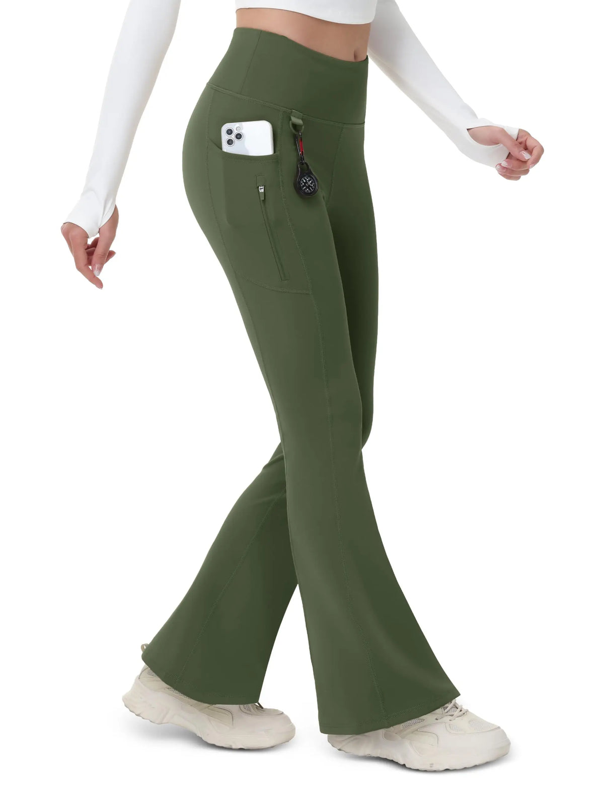 Pantalon Randonnée Femme en Legging Hiver Taille Haute, Doublé Polaire & Élégance - Glowy Pants - Esprit Rando