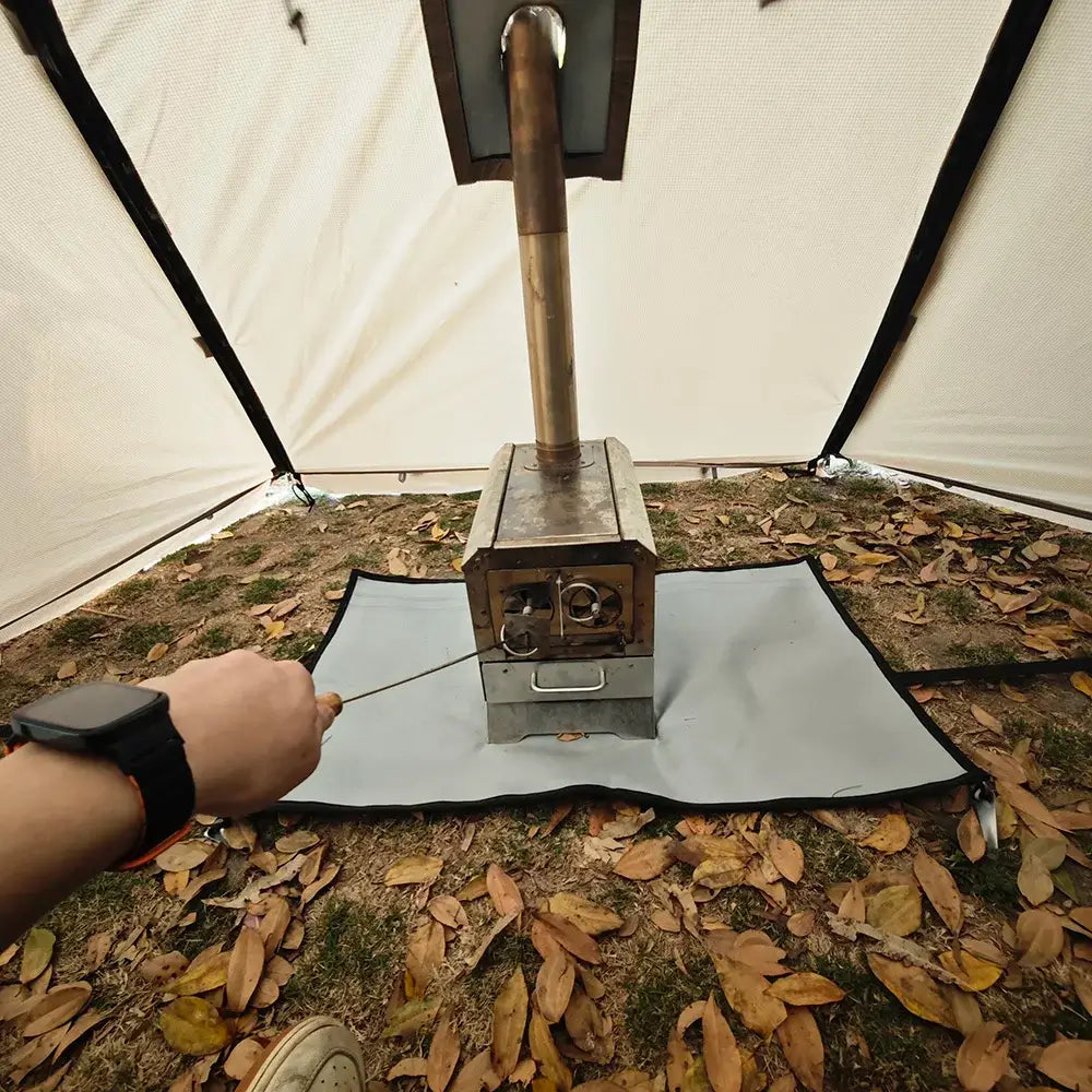 Tente Randonnée Dôme Hiver Compatible avec Mini Cheminée, Étanche - CAMPFLEX - Esprit Rando