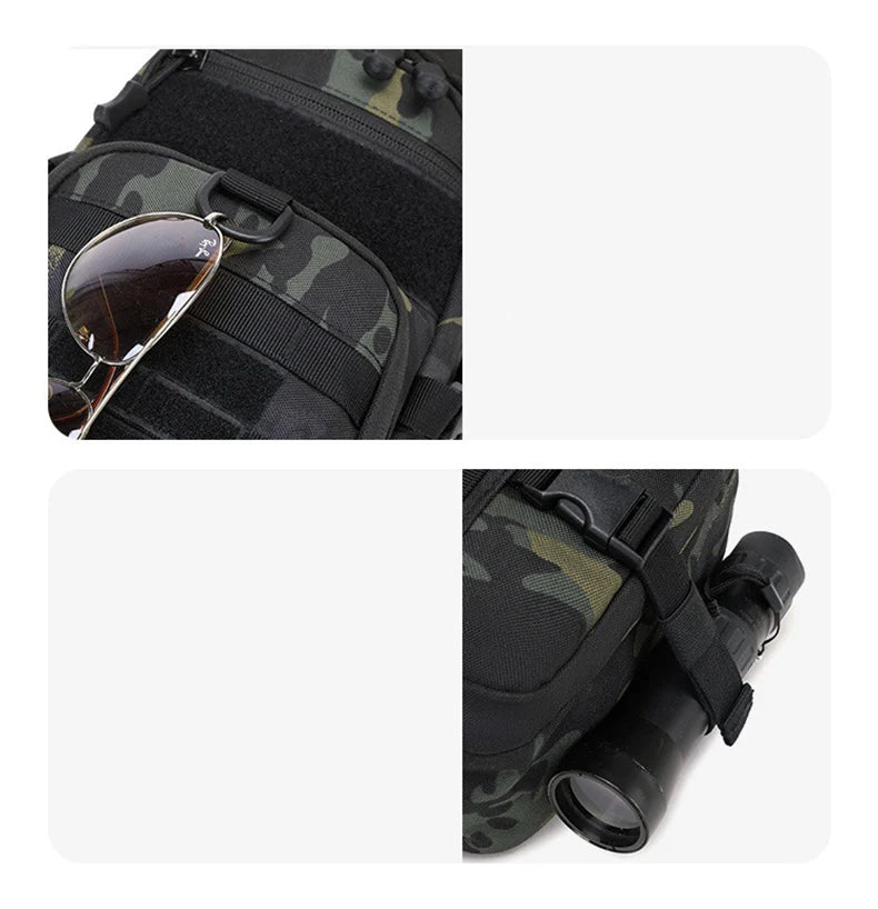 Sacoche Randonnée Tactique MOLLE – Haute Capacité - MollyBag - Esprit Rando
