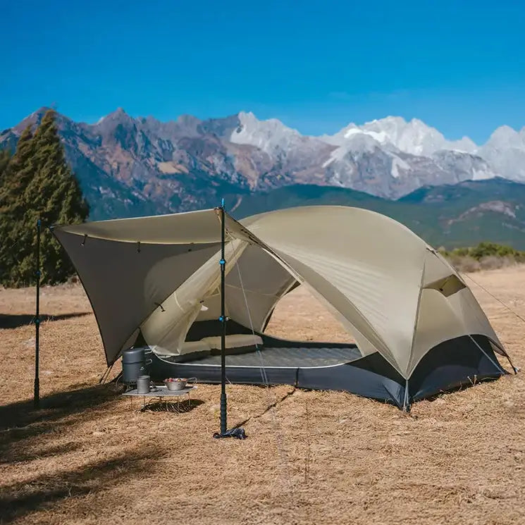Tente Randonnée Ultralégère 2P/1P, Étanchéité Renforcée & Structure Alpine TRAILNEST Mongar UL 2 - Esprit Rando