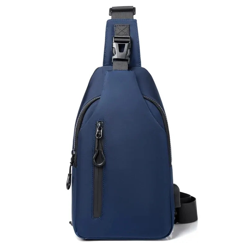 Sacoche Randonnée Bandoulière Déperlante avec Port USB — Nylon Oxford Résistant - TrailVolt - Esprit Rando