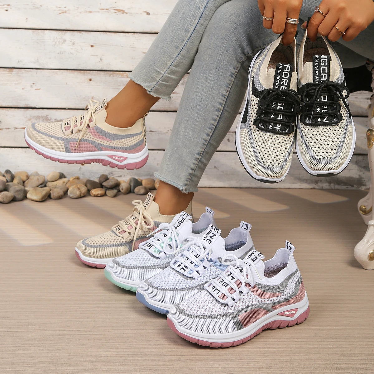 Chaussures de Marche Respirantes Femme – Légères & Confortables Pour Marche Active et Randonnée - Walky