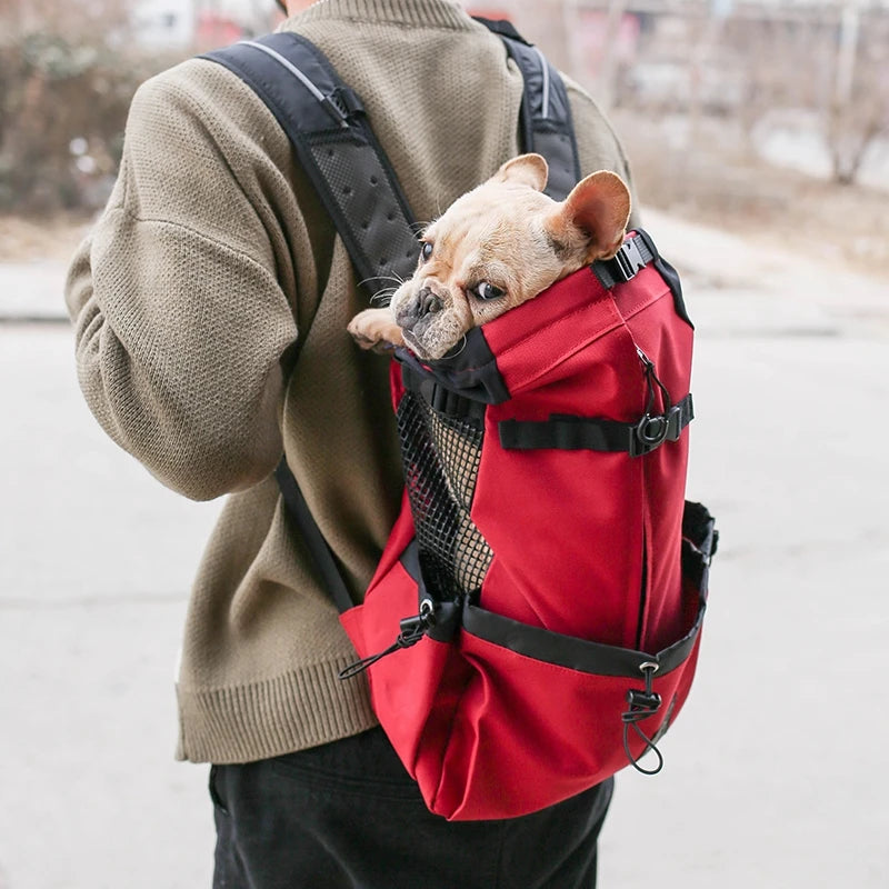 Sac Porte Chien Randonnée – Sac À Dos Respirant & Ajustable