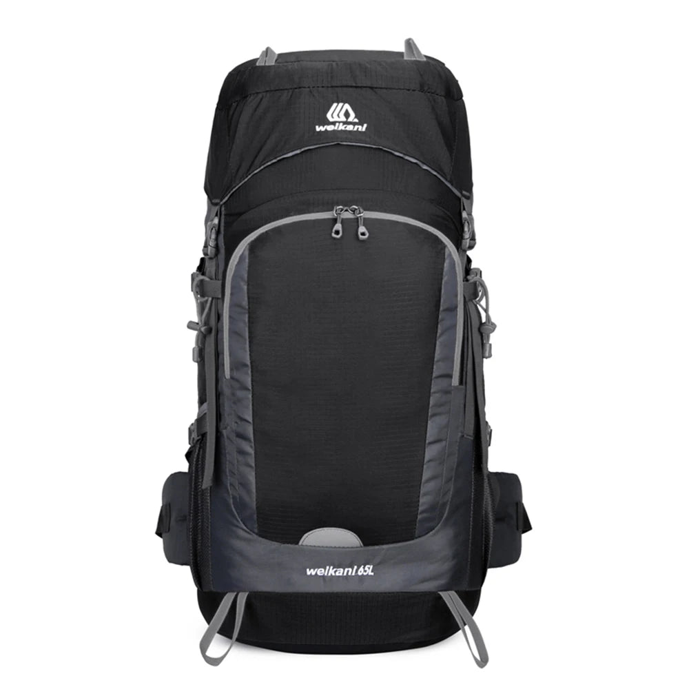 Sac de Randonnée Étanche 65L avec Housse de Pluie Intégrée - PeakTrail 65 - Esprit Rando