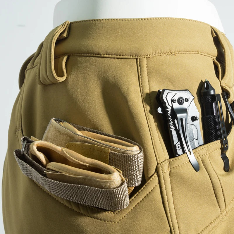 Pantalon Randonnée Homme Softshell – Doublure Polaire & Poches Cargo - Mazrout - Esprit Rando