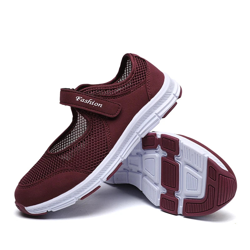 Sandales Randonnée Femme Respirantes – Mesh Léger & Fermeture Scratch Confort
