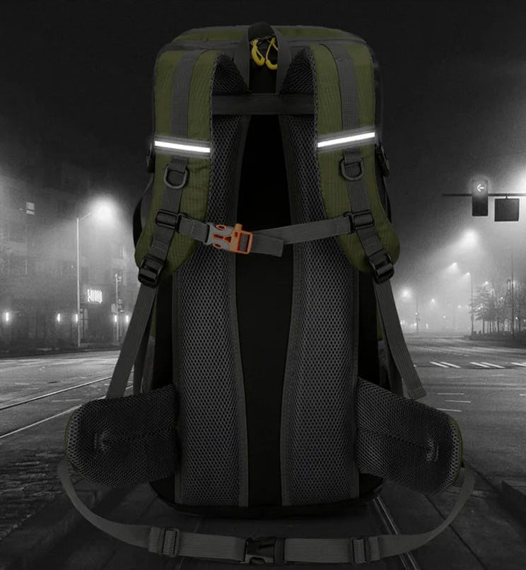 Sac De Randonnée 50L Léger – Dos Ventilé, Nylon Déperlant & Portage Confort - TrekShell 50 - Esprit Rando