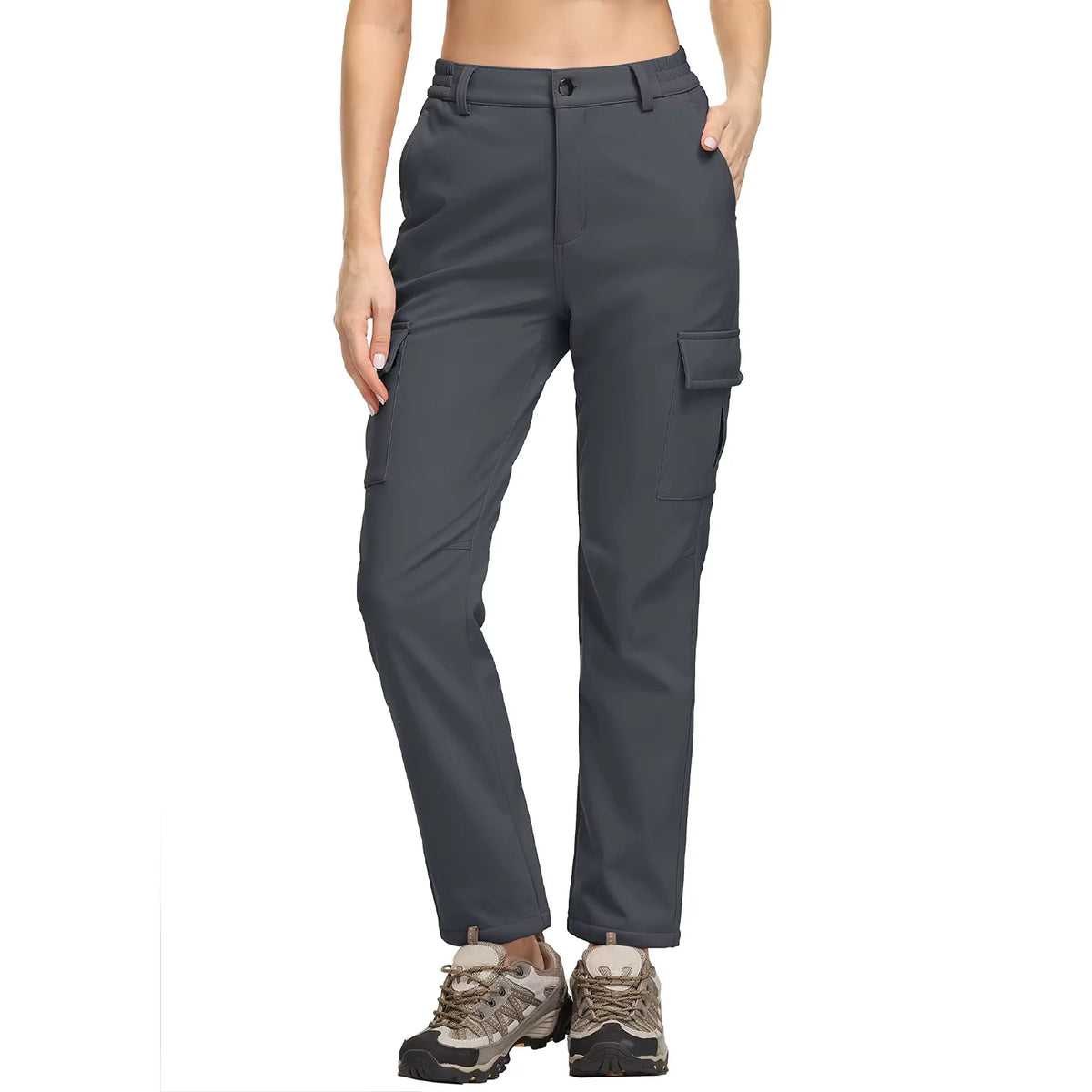 Pantalon Randonnée Femme Hiver Cargo, Chaud, Imperméable & Multi-poches - Cargo Pants - Esprit Rando