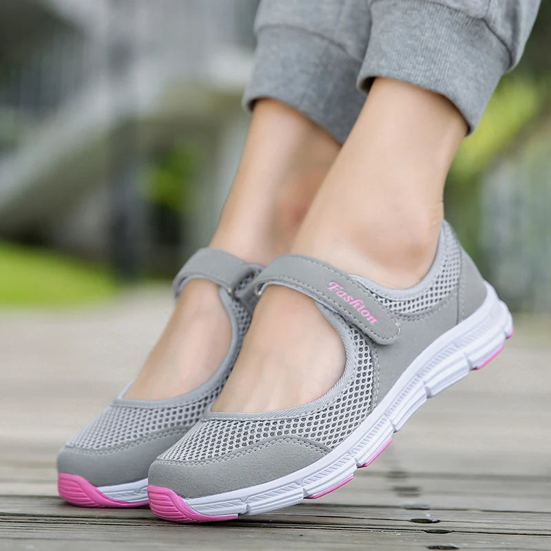 Sandales Randonnée Femme Respirantes – Mesh Léger & Fermeture Scratch Confort