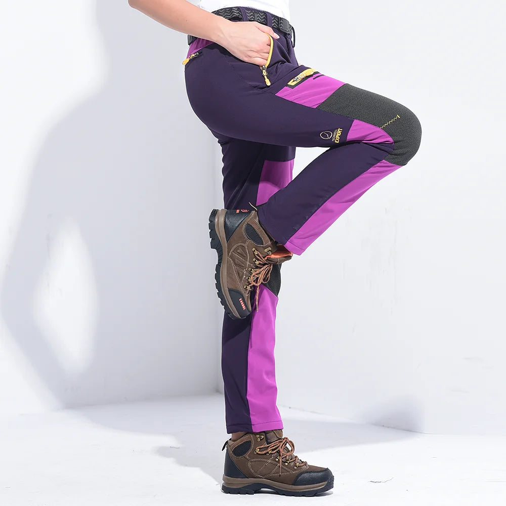 Pantalon Randonnée Femme Slim, Chaud & Imperméable - Trek Pants - Esprit Rando