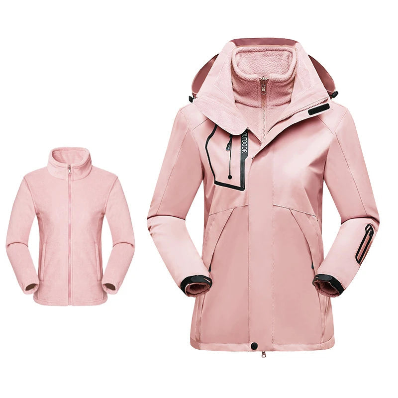 Veste Randonnée Femme 3 en 1 Polyvalente Hiver Outdoor - AureaShell - Esprit Rando
