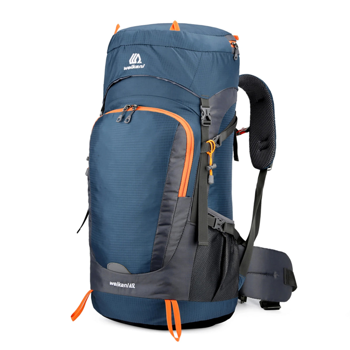 Sac de Randonnée Étanche 65L avec Housse de Pluie Intégrée - PeakTrail 65 - Esprit Rando