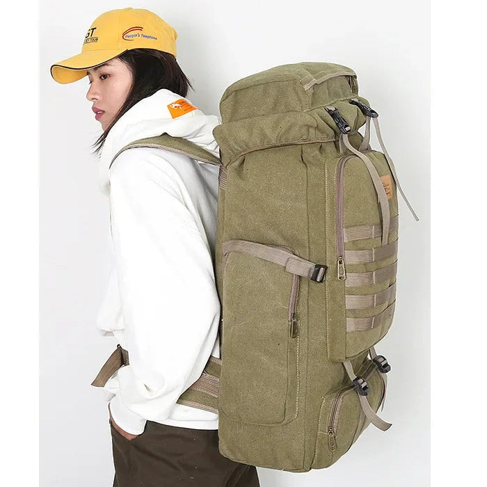 Sac de Randonnée 80L Baroudeur Résistant & Confort - NomadCore 80 - Esprit Rando