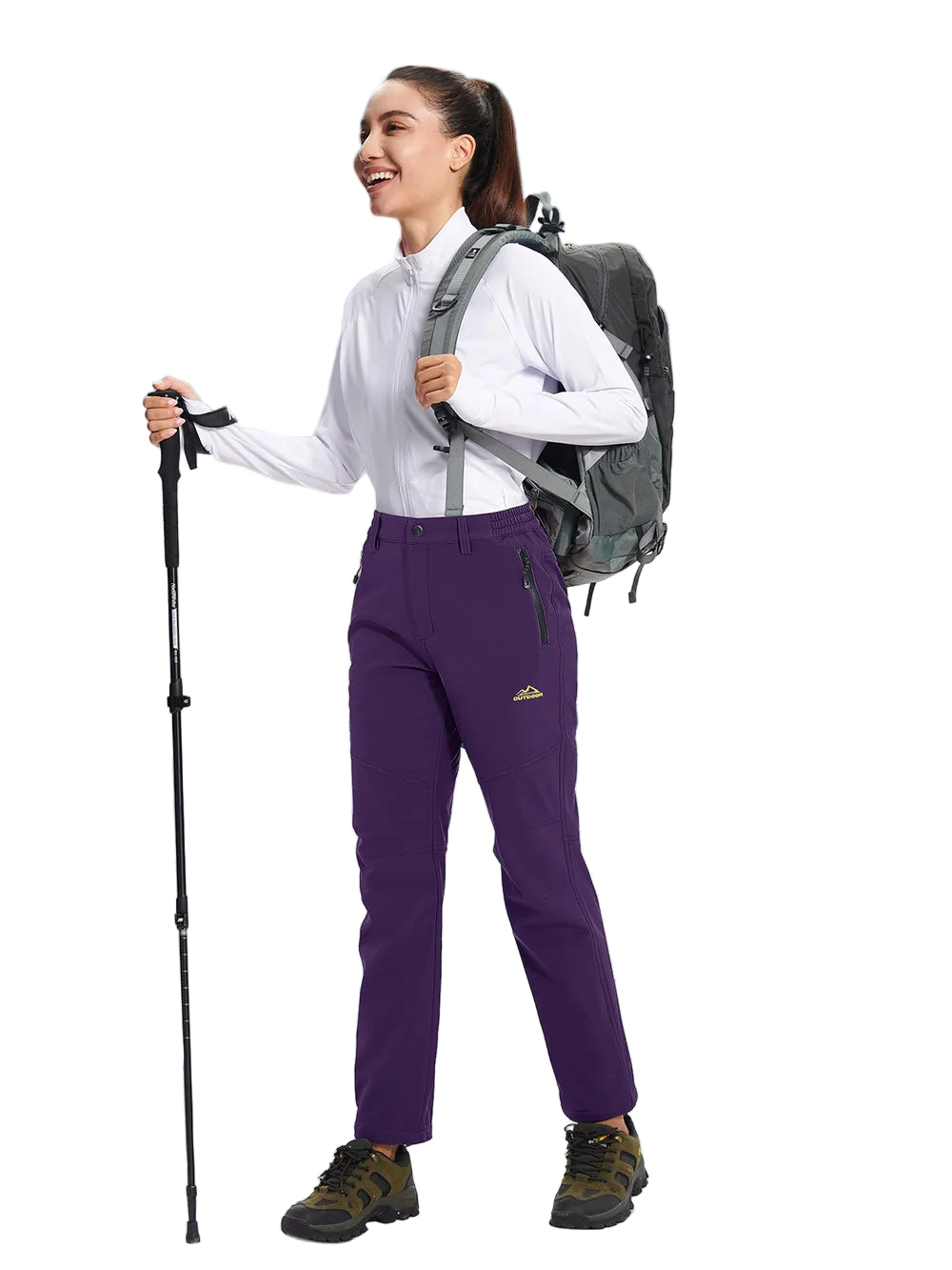 Pantalon Randonnée Femme Softshell Chaud, Déperlant & Multi-Poches - Storm Pants - Esprit Rando