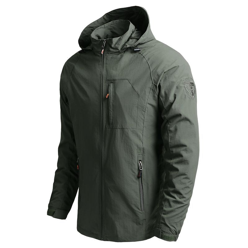 Veste Randonnée Homme Étanche & Respirante à Capuche Amovible - StormEdge vue avant