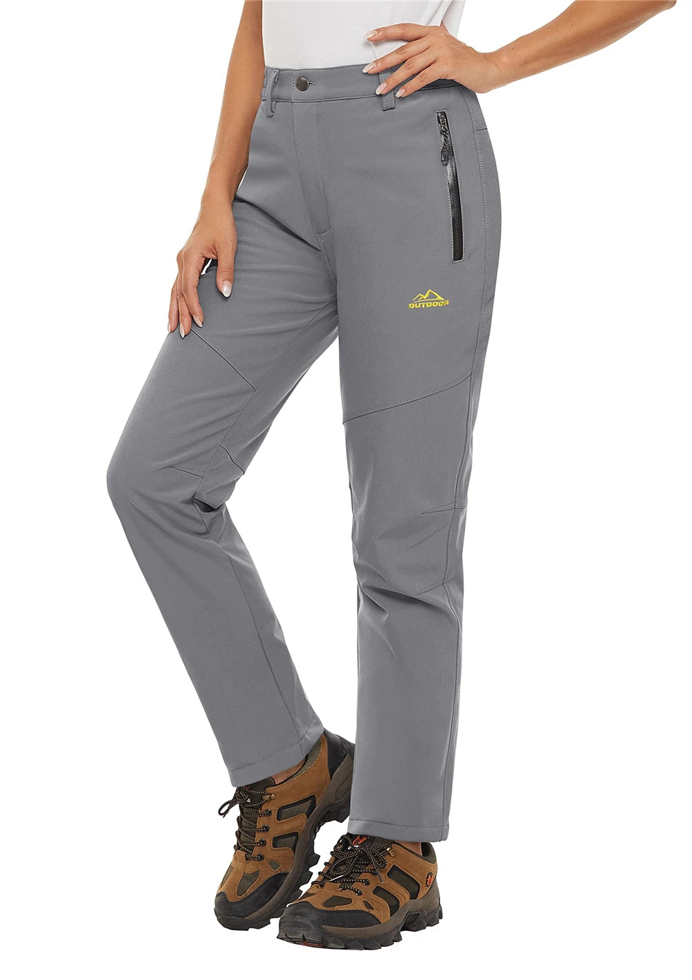 Pantalon Randonnée Femme Softshell Chaud, Déperlant & Multi-Poches - Storm Pants - Esprit Rando