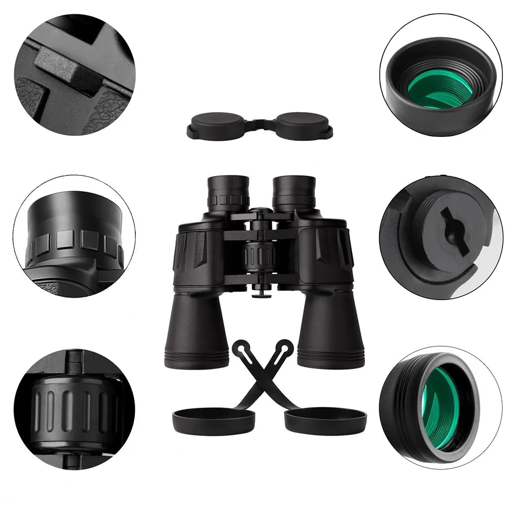 Jumelles randonnée avec étui sangle et accessoires inclus