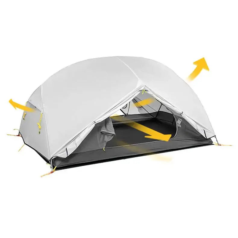Tente Randonnée Ultralégère 2P/1P, Étanchéité Renforcée & Structure Alpine TRAILNEST Mongar UL 2 - Esprit Rando