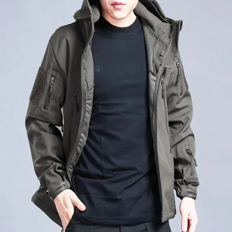 Veste Randonnée Homme Hiver Softshell & Polaire Intégrée - ThermaRidge - Esprit Rando