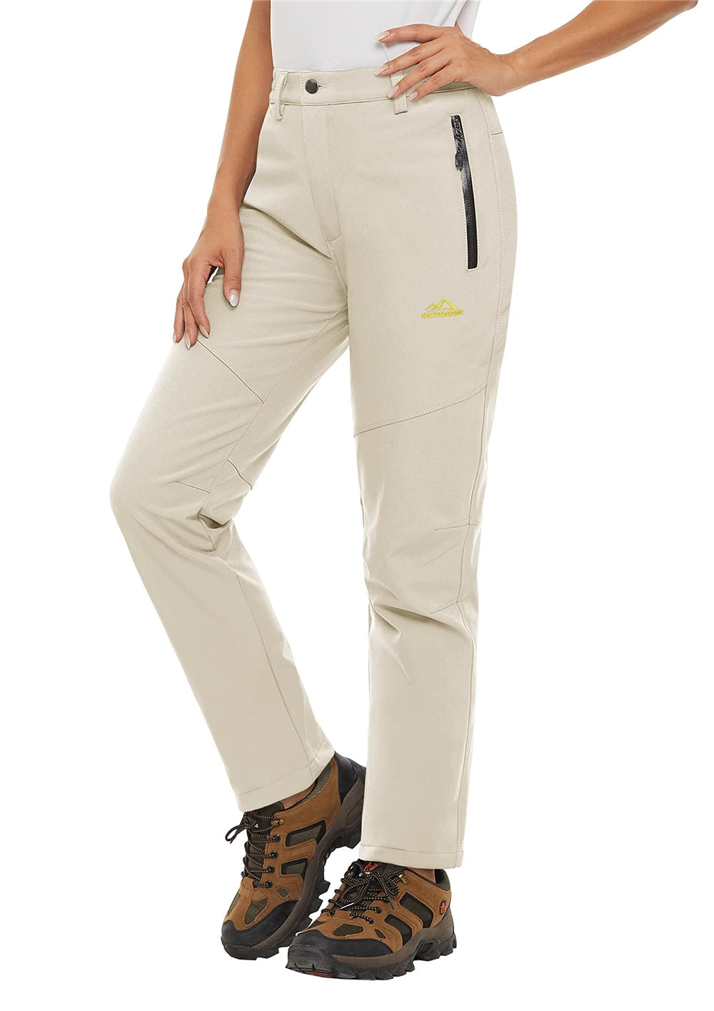 Pantalon Randonnée Femme Softshell Chaud, Déperlant & Multi-Poches - Storm Pants - Esprit Rando