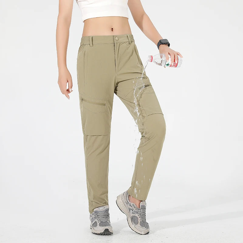 Pantalon Randonnée Femme Léger, Déperlant & Séchage Rapide - Cargo Pants - Esprit Rando