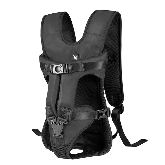 Sac Porte Chien Randonnée Ventral – Respirant, Ajustable & Ouverture Complète
