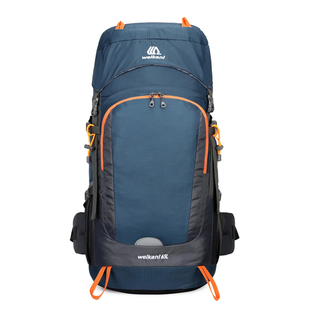 Sac de Randonnée Étanche 65L avec Housse de Pluie Intégrée - PeakTrail 65 - Esprit Rando