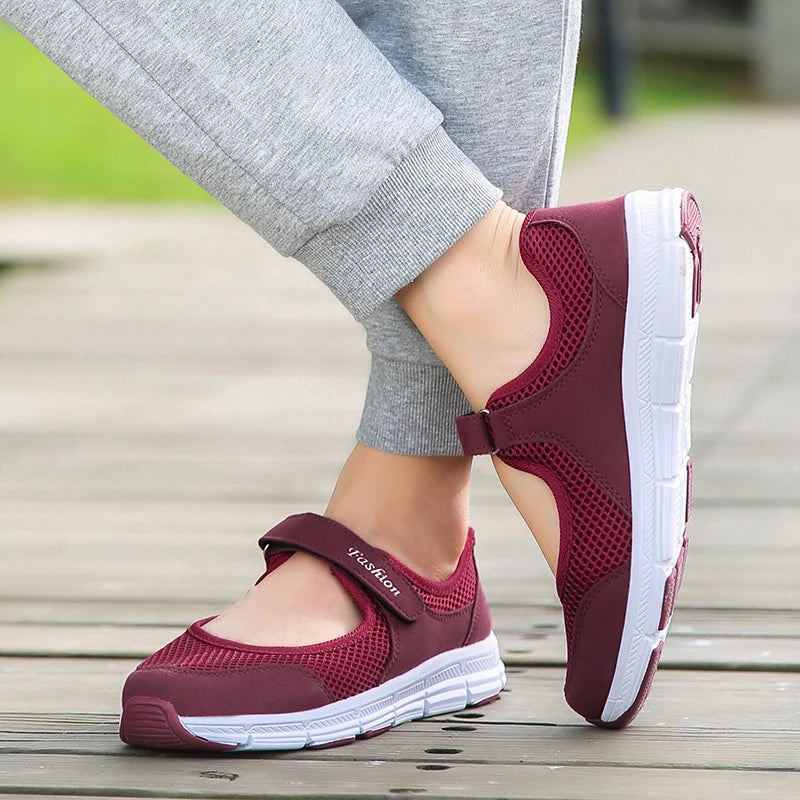 Sandales Randonnée Femme Respirantes – Mesh Léger & Fermeture Scratch Confort