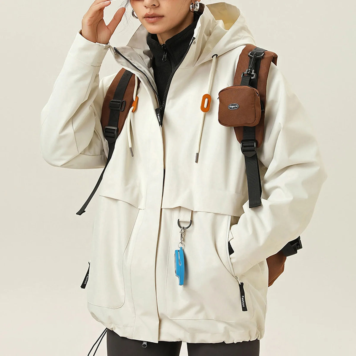 Veste Randonnée Femme Déperlante & Coupe-Vent (Style Casual Outdoor) - BreezeShell - Esprit Rando