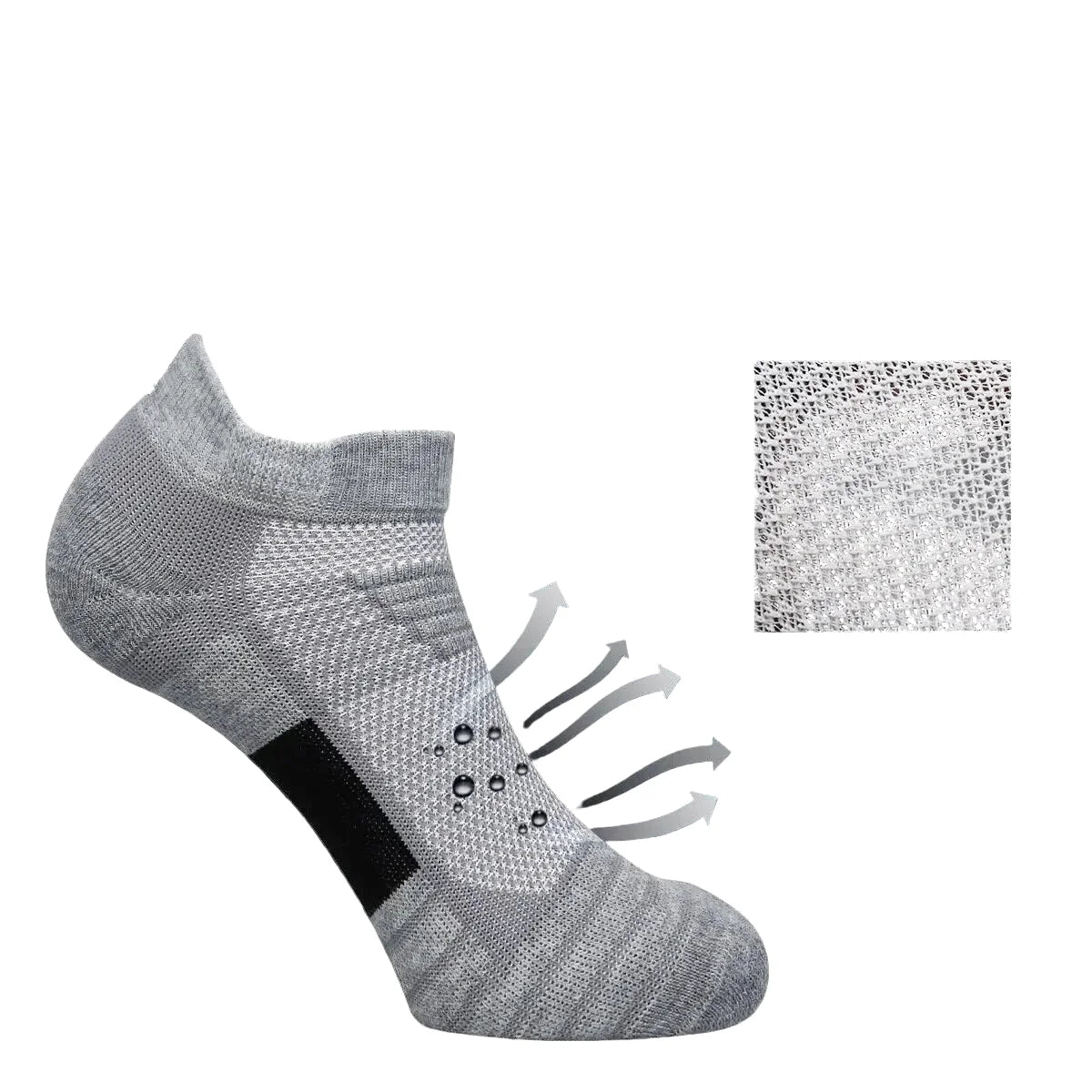 Chaussette Randonnée Basse Respirante – Confort Technique & Séchage Rapide (Lot de 1 à 3 Paires) - DryStride avec textile respirant.