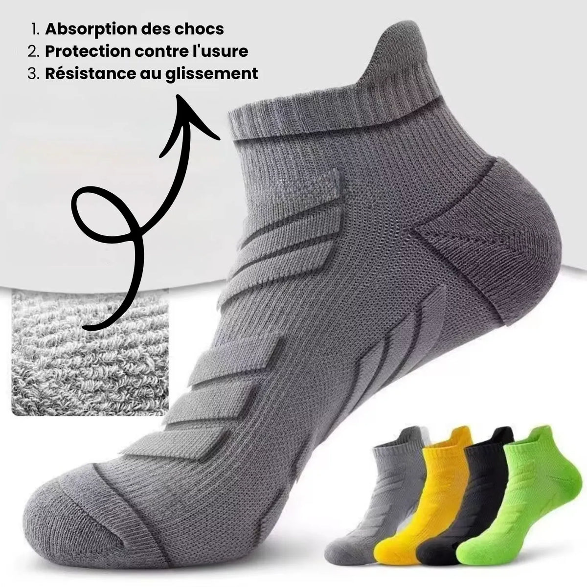 Chaussette Randonnée Respirantes, Confort & Maintien- TrekCush (x5) - Esprit Rando
