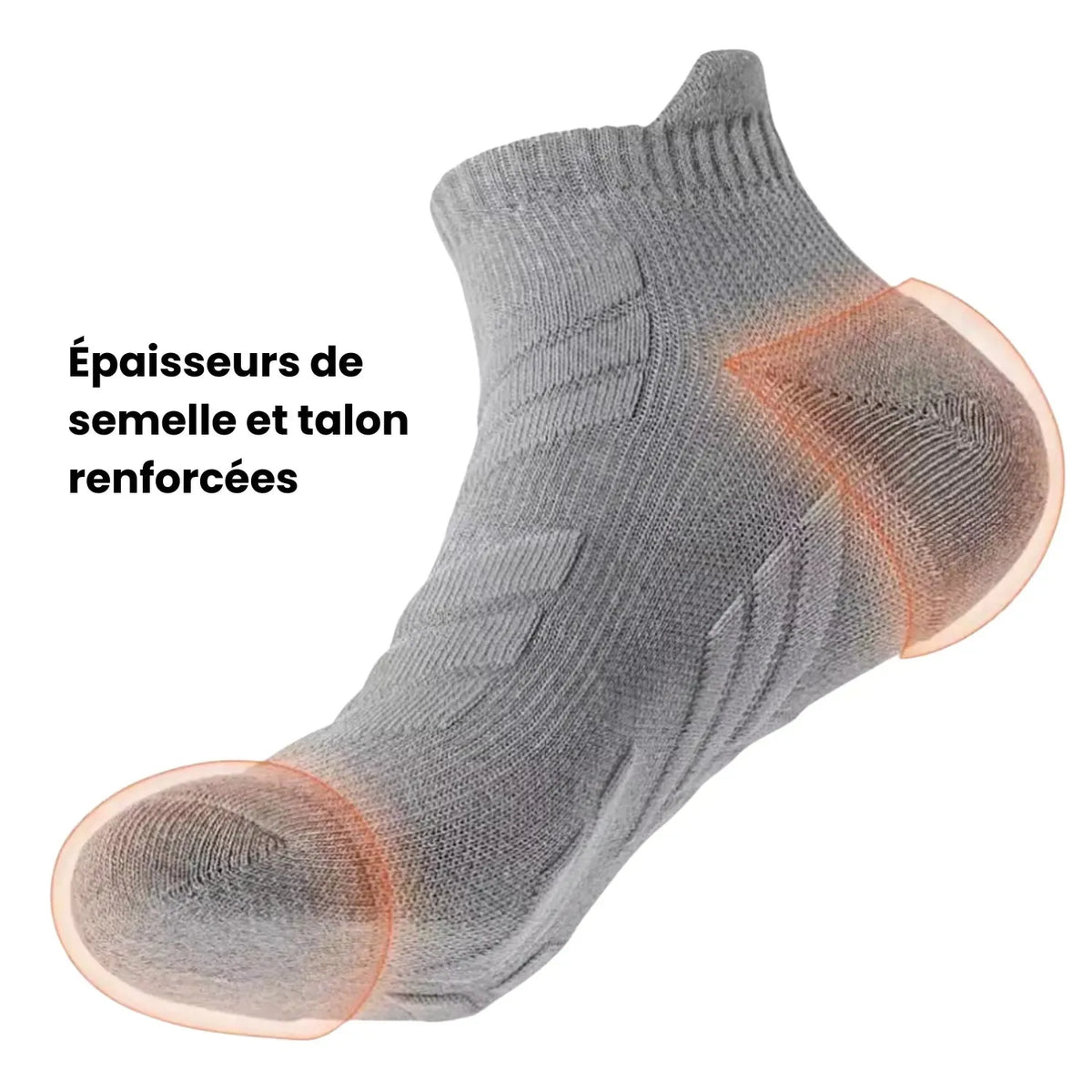 Chaussette Randonnée Respirantes, Confort & Maintien- TrekCush (x5) - Esprit Rando